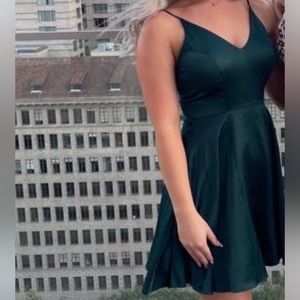 Deep green formal dress